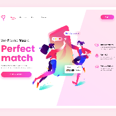Perfect Match - dating website template