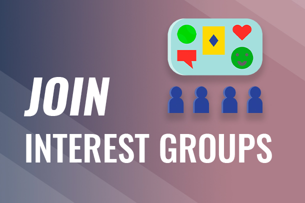Groups - Join groups, share and discuss ideas