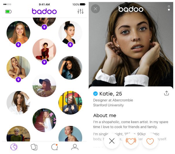 Dating profiles database from Badoo