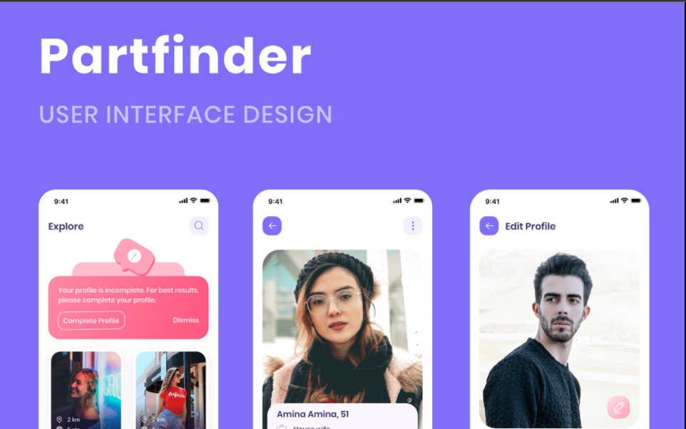 Partfinder - dating app template