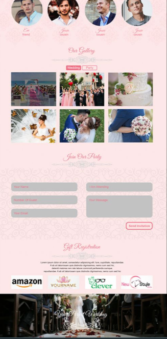 Shining Wedding - dating website template