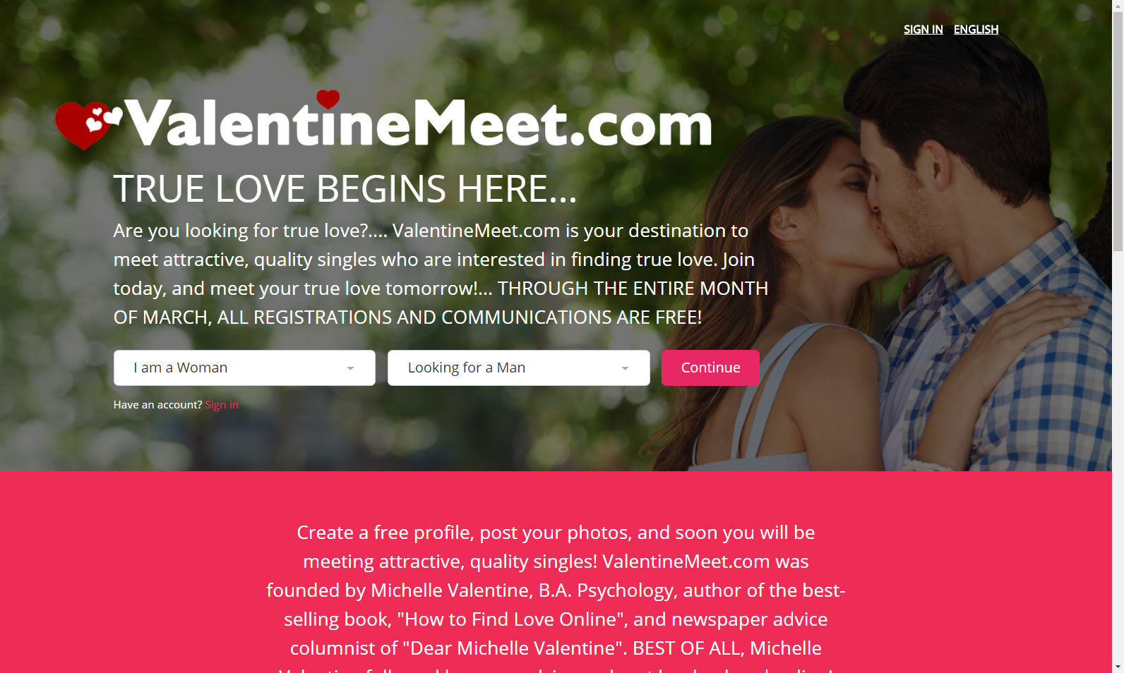 Dating site run by psychologist