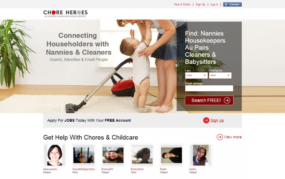 Chore Heroes website