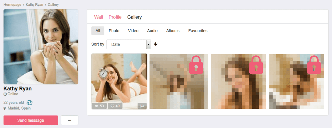 Private photos - Allow selecting people to view private photos