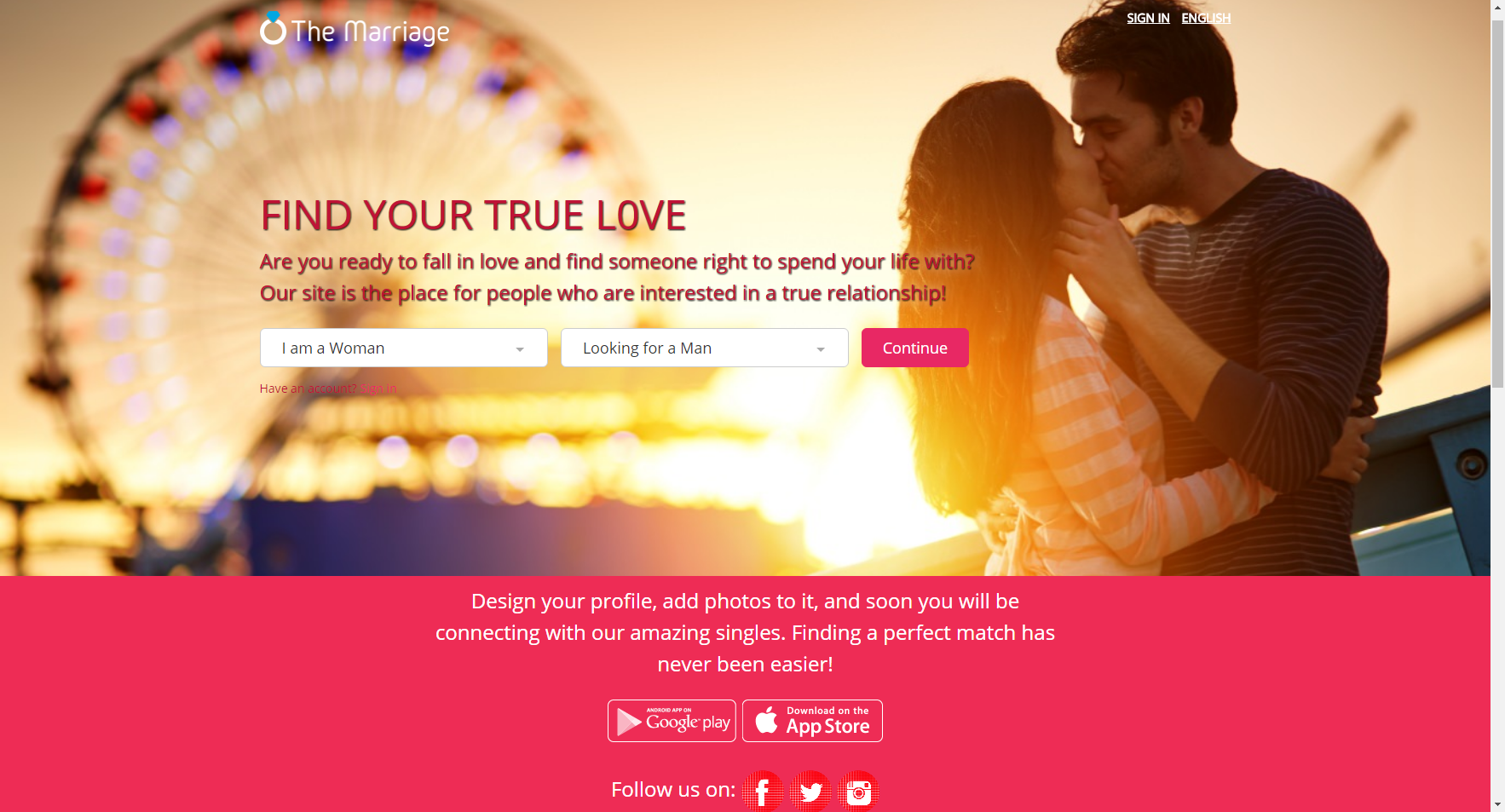 Dating site for people looking for marriage