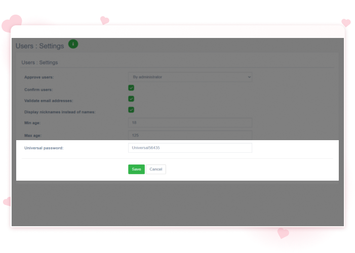 Universal Password – quick access to user profile to solve support ...