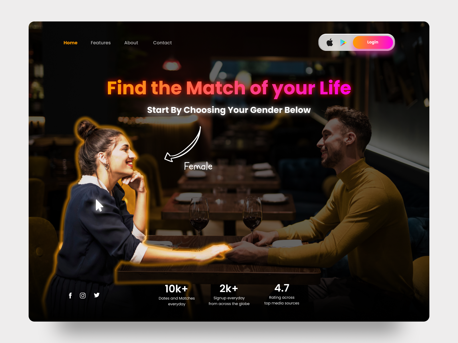 Matchu - dating website template