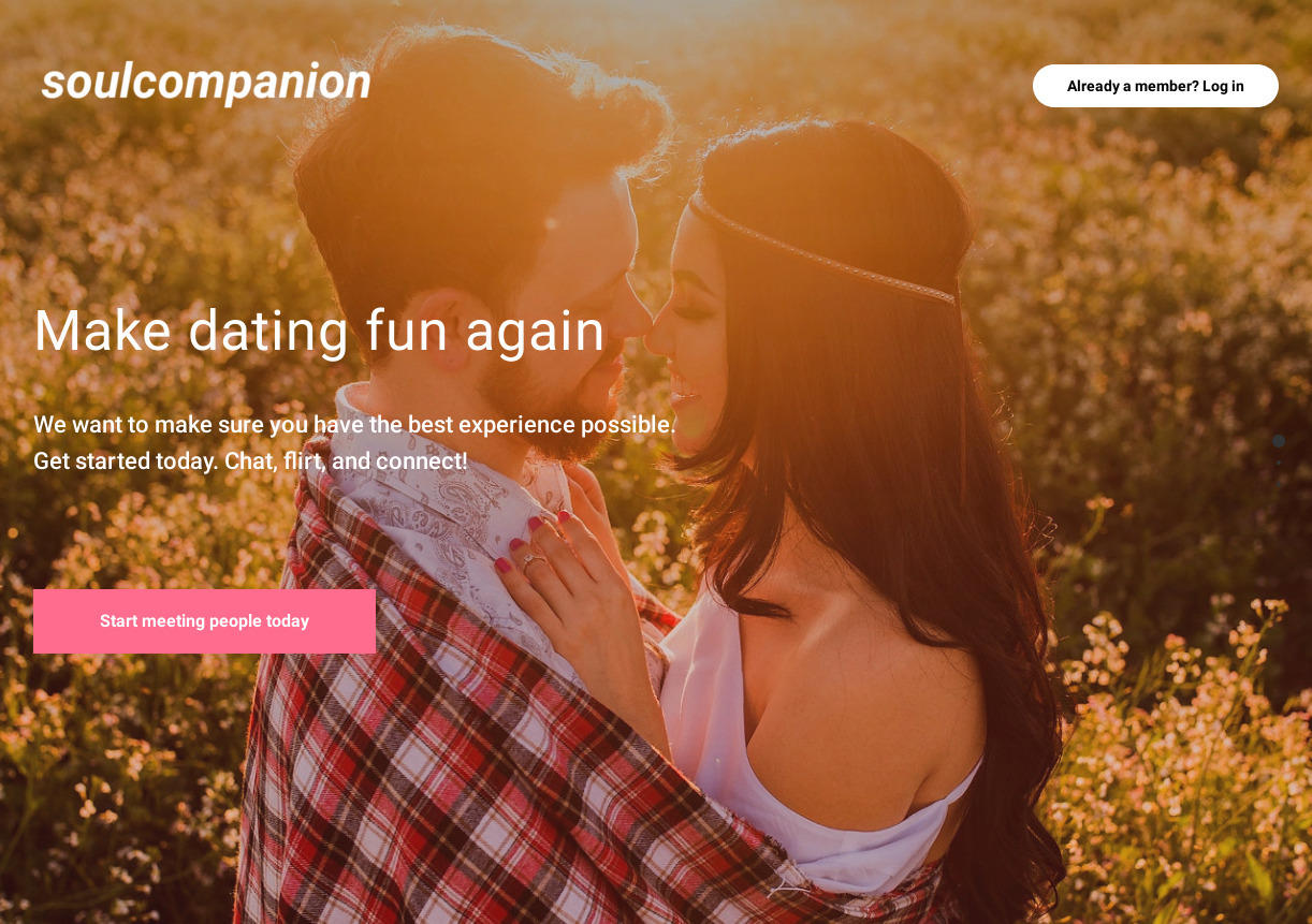 Make dating fun again - dating website template