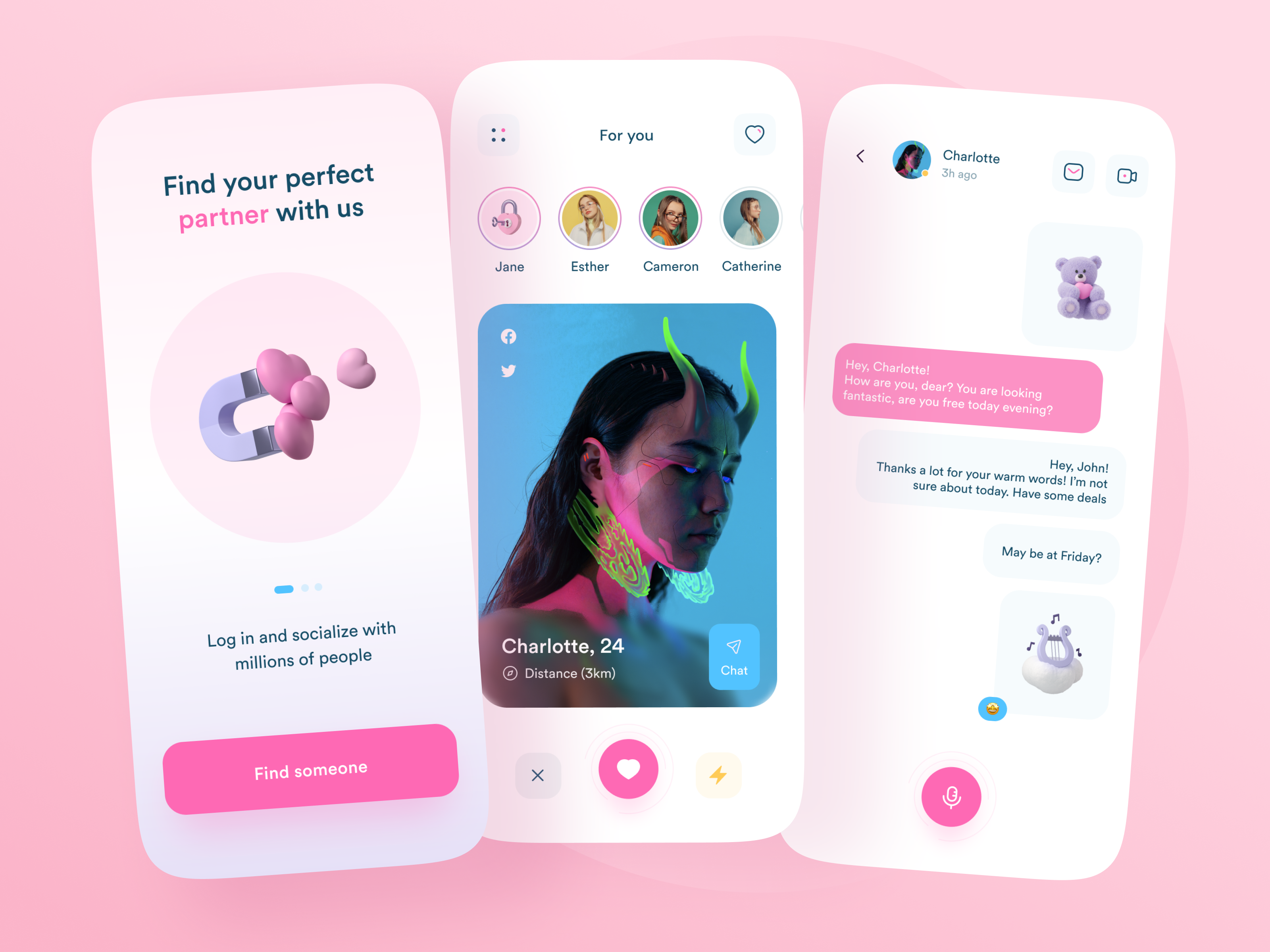 Valentine\`s Dating App - dating app template