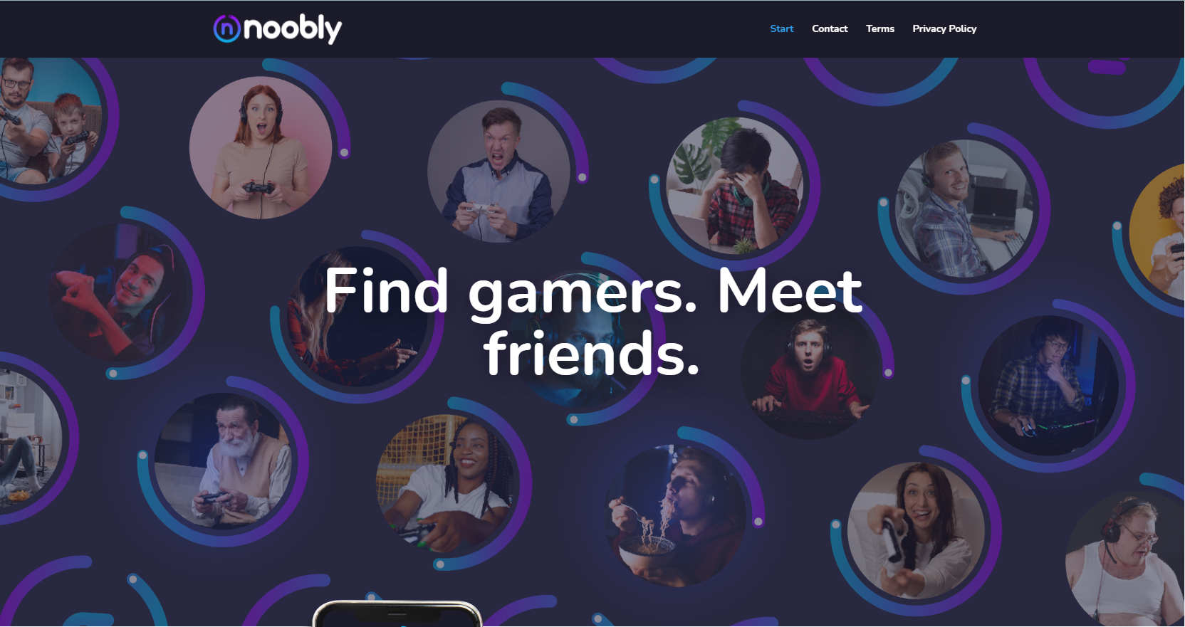 Site for gamers to meet friends and play together