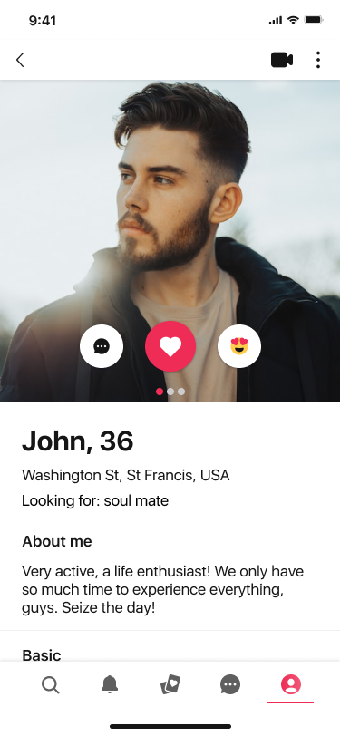 Dating App Made with Flutter