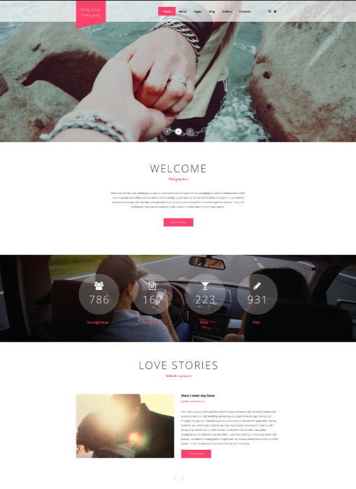 Only Love - dating website template