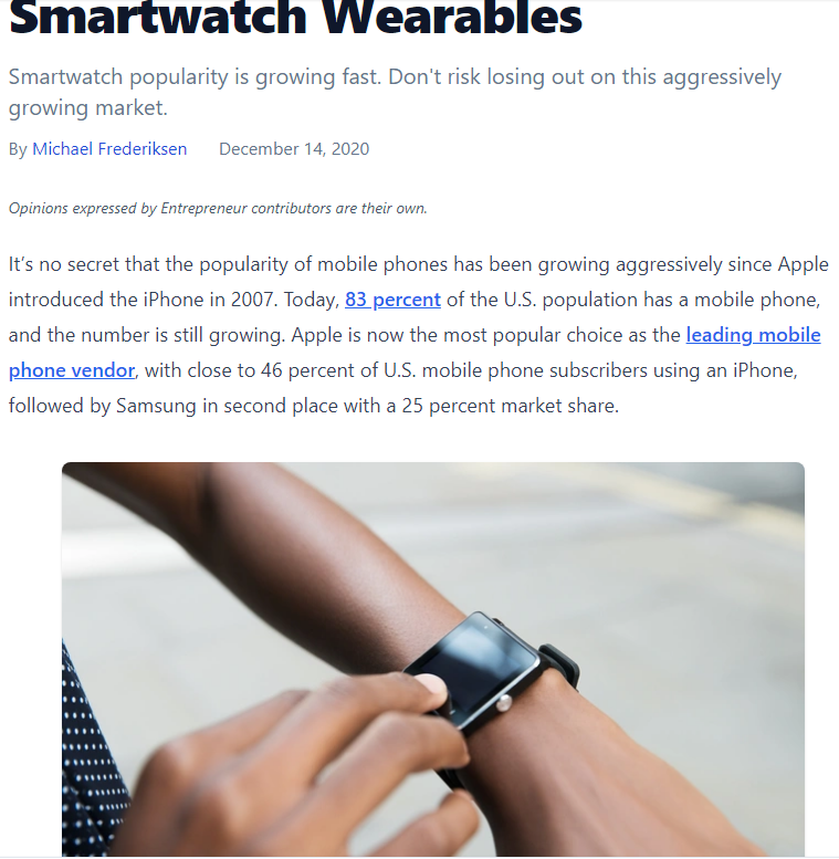 Make your app target smartwatch market