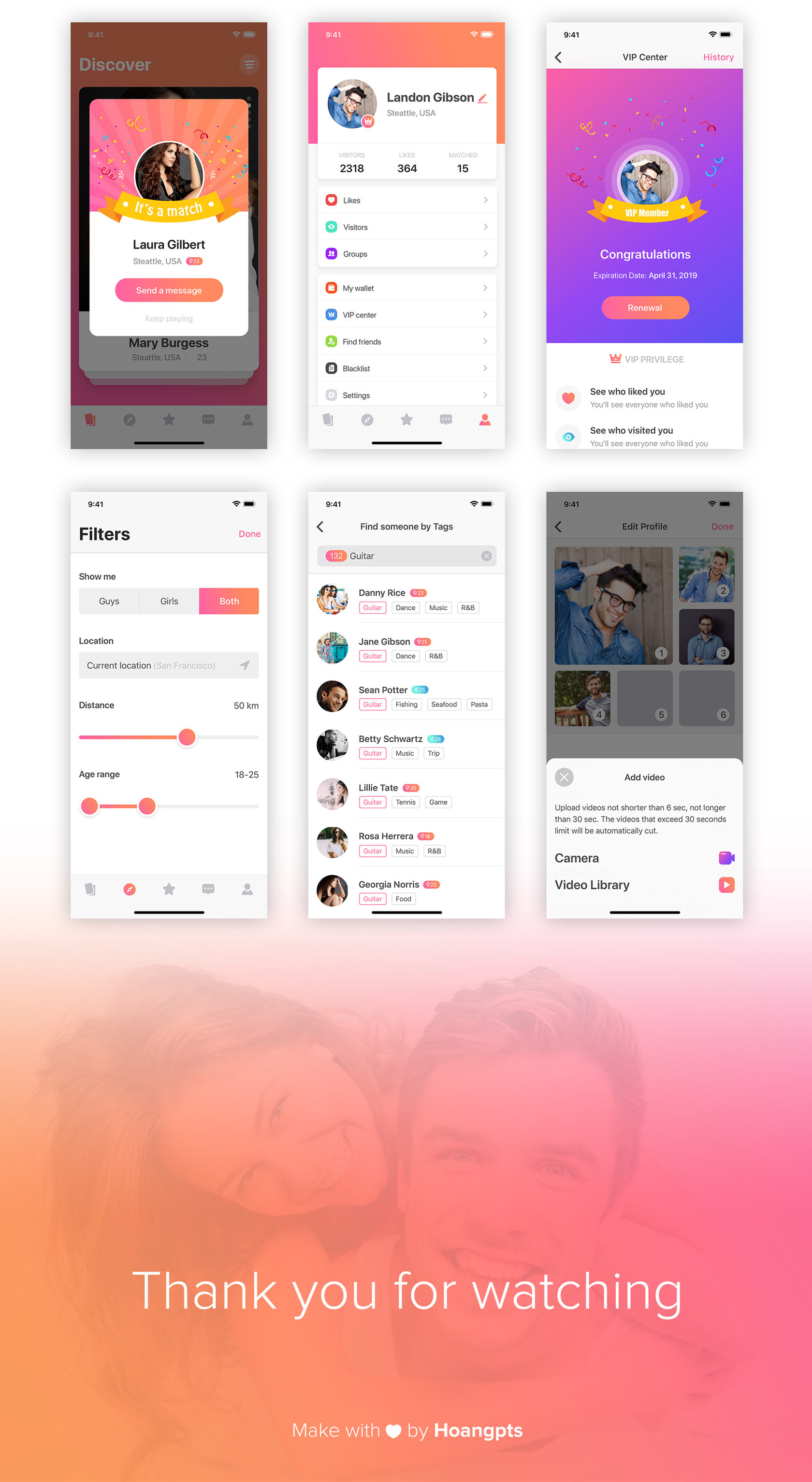 MIGO - dating app template