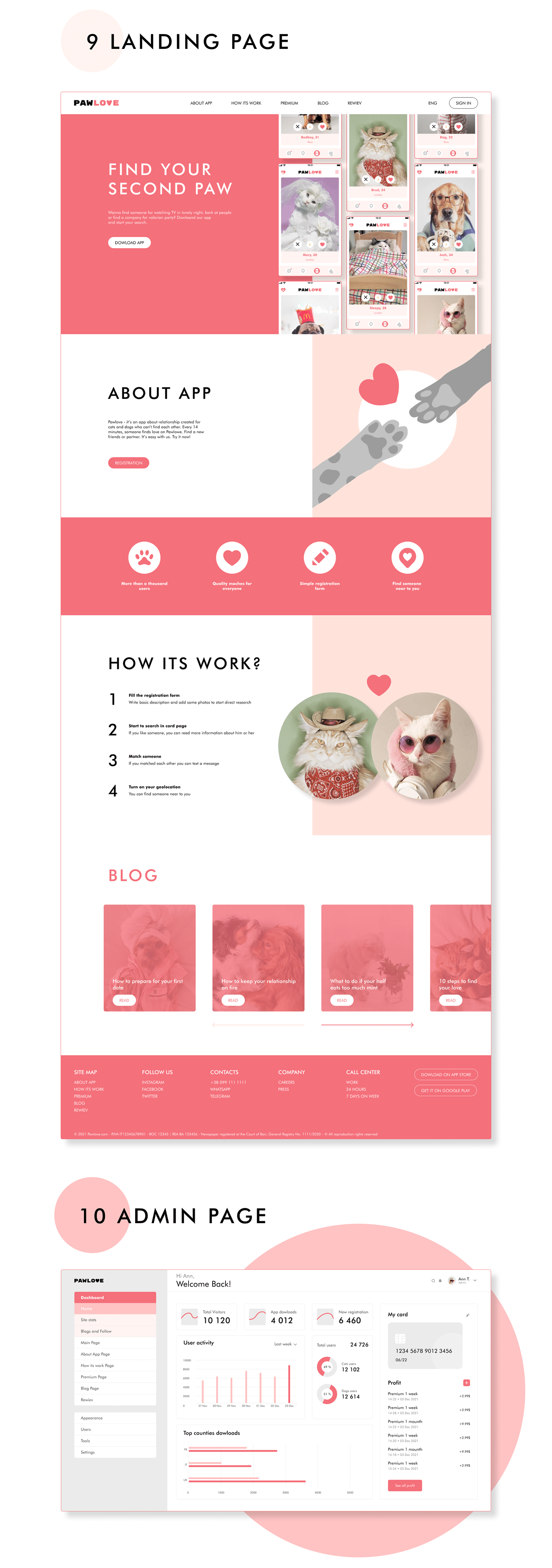 Paw Love - dating website template