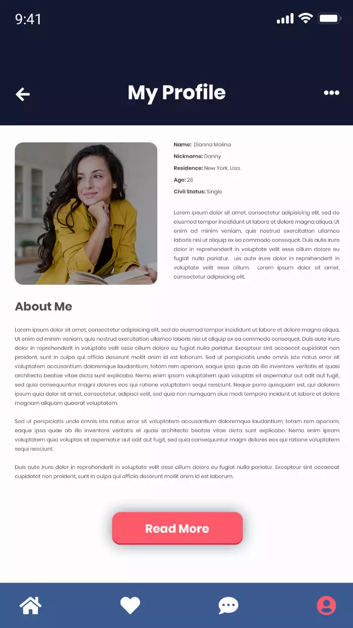 Dateheart - dating app template