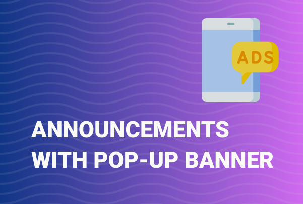 Pop-up banner – Make money on advertising