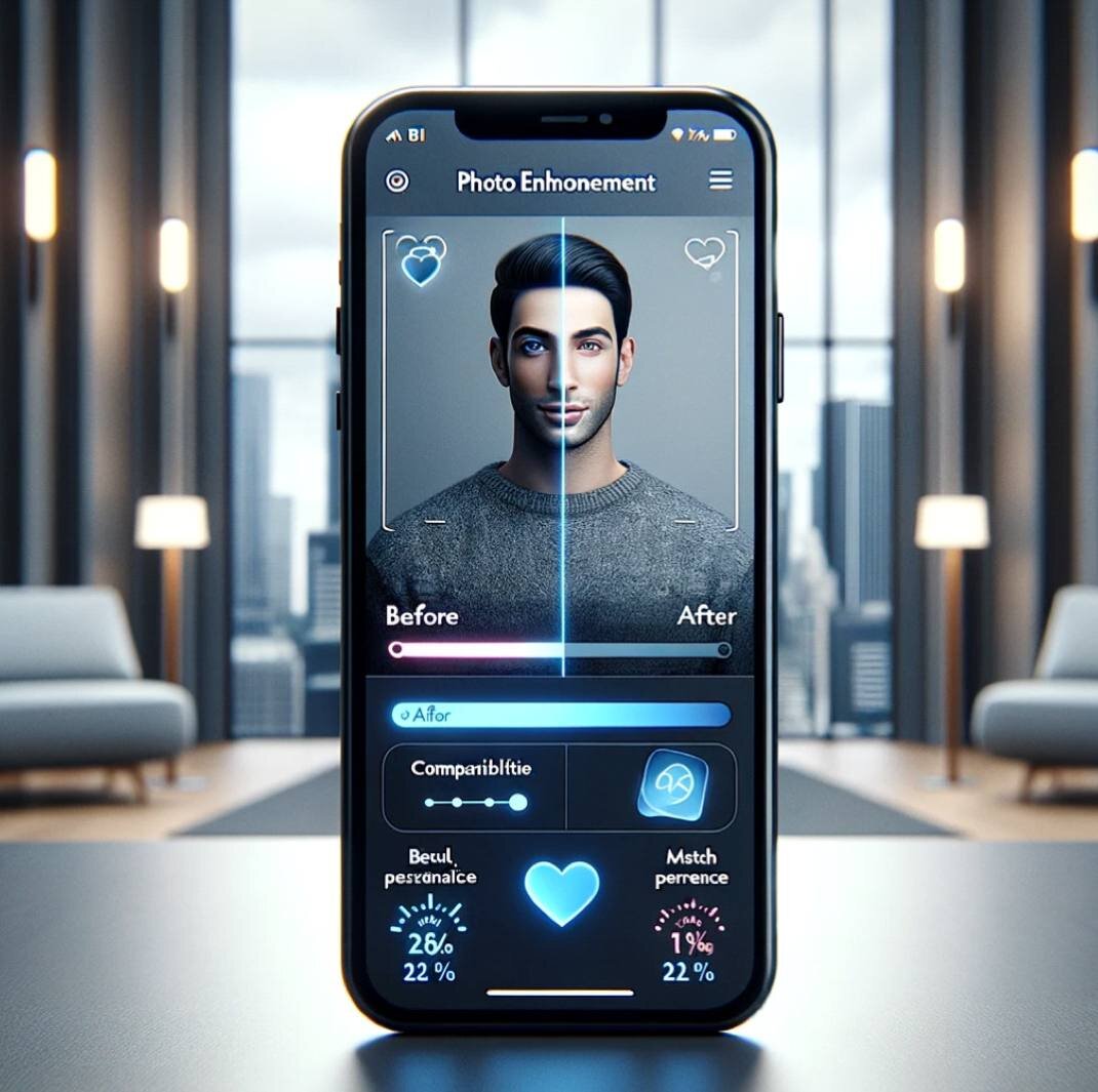 Enhanced profile photo example