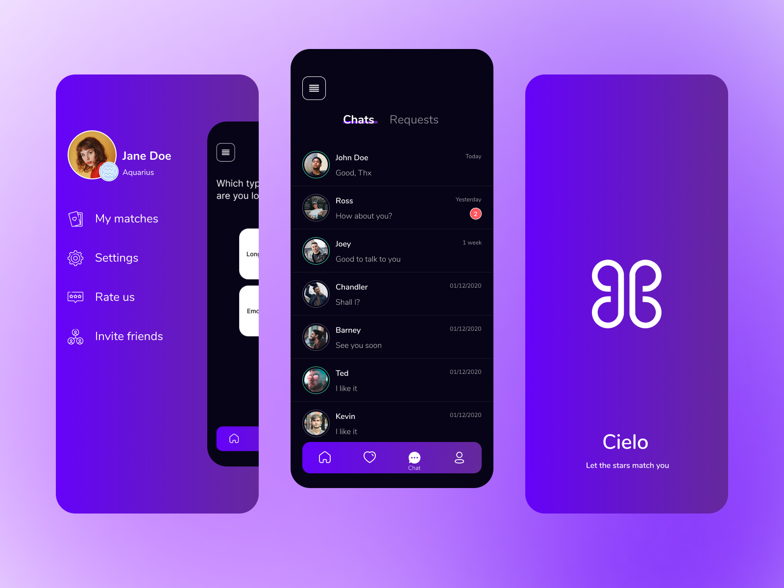 Cielo - dating app template