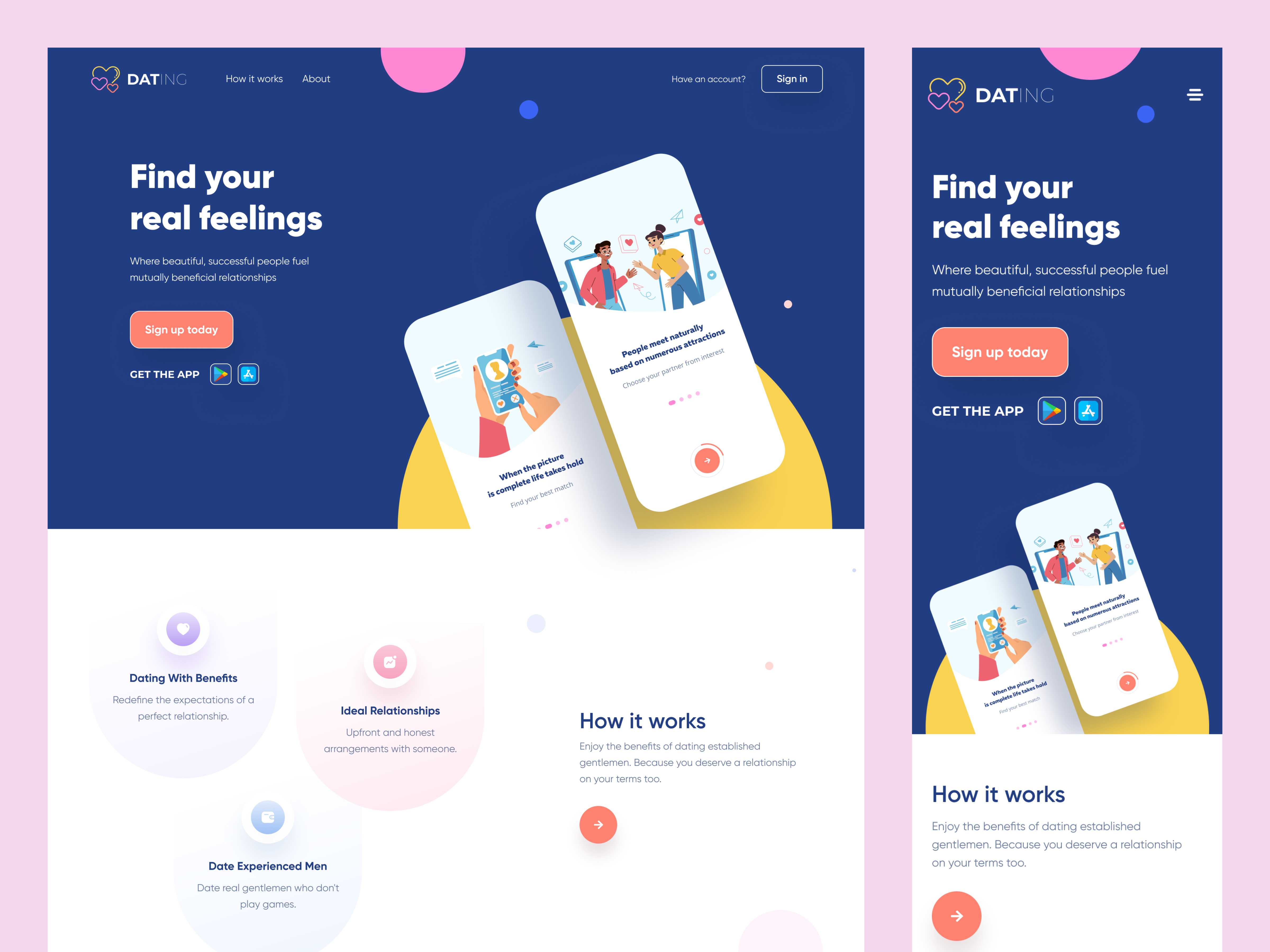 Dating - dating website template