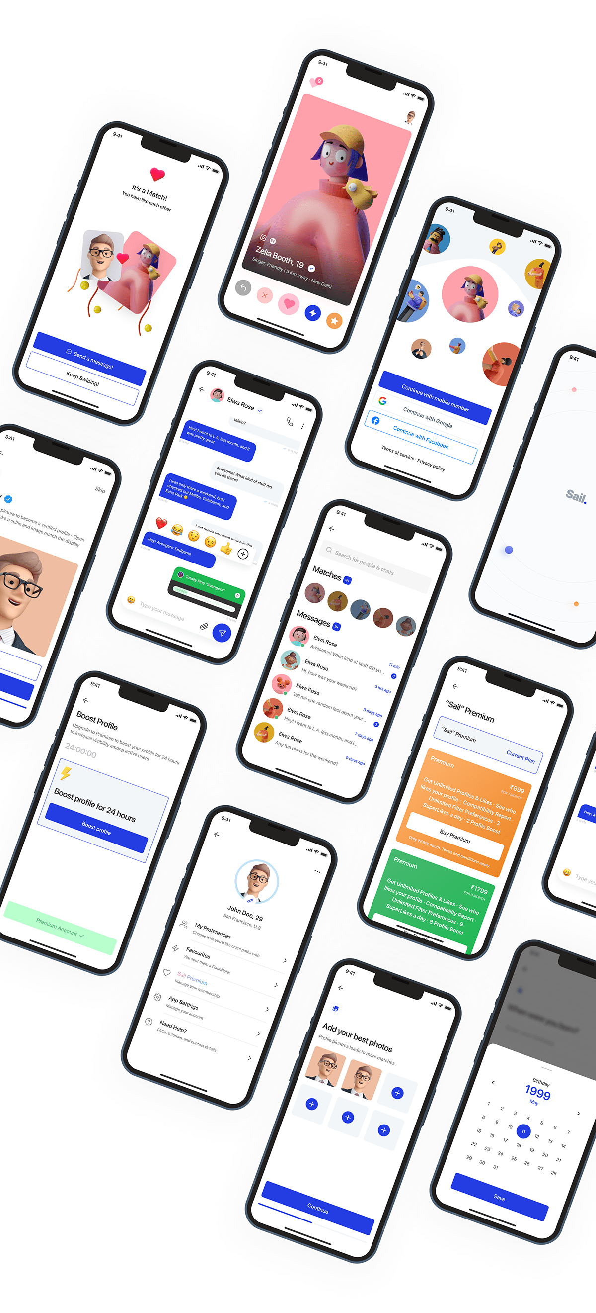 Sail - dating app template